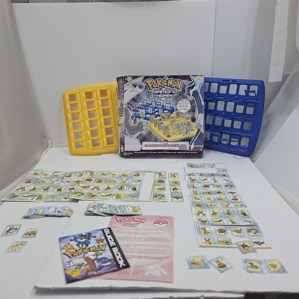 2008 Pokemon Diamond & Pearl Guess That Pokemon Pressman Partially Unpunched Y2k